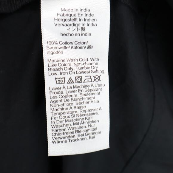 J.Crew Elena Midi Shirtdress Cotton Poplin Black Size 10 NWT - Picture 8 of 8